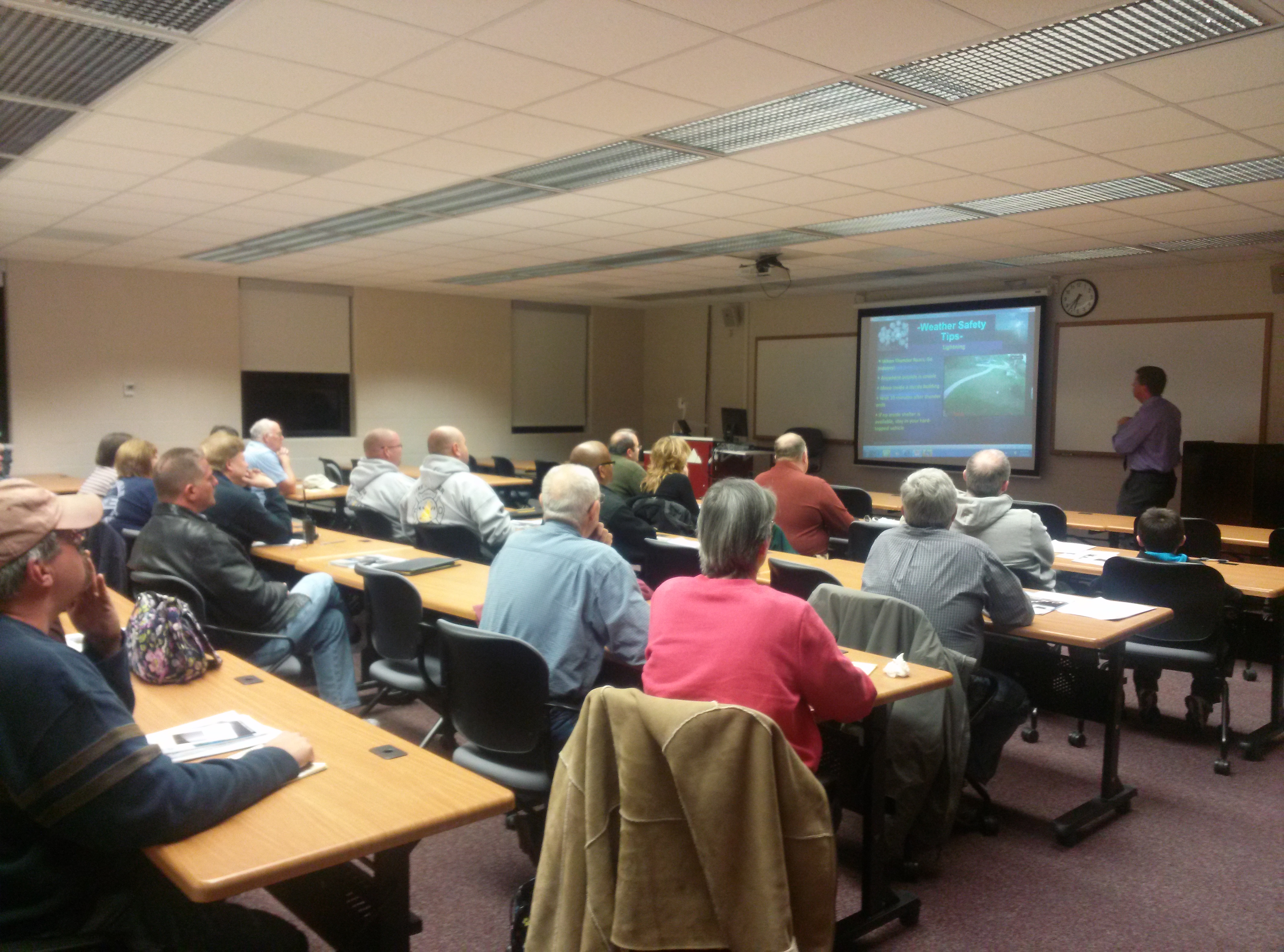 DOZENS ATTEND COUNTY HOSTED WEATHER CLASS
