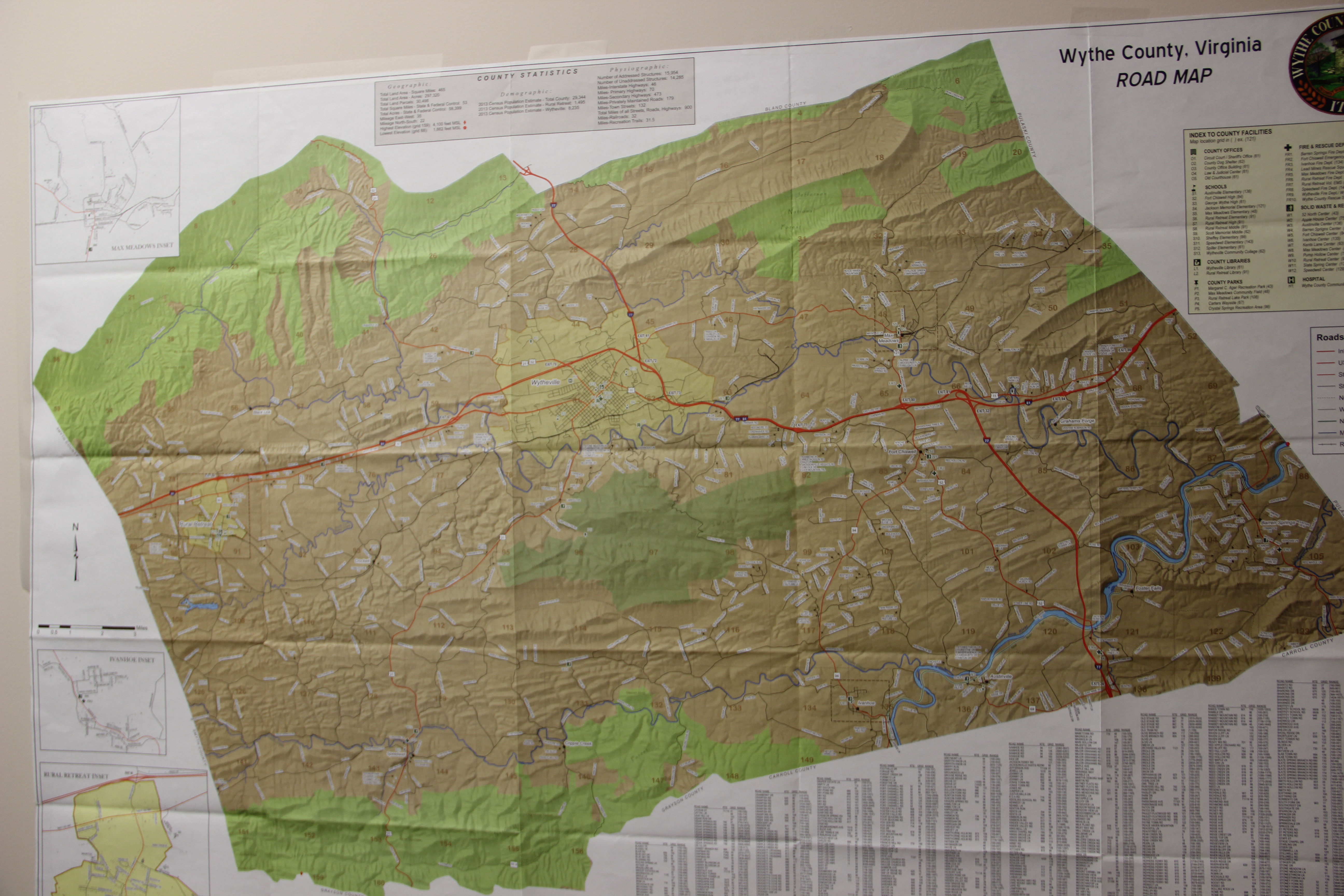 OFFICIAL 2015 WYTHE COUNTY ROAD MAPS NOW AVAILABLE