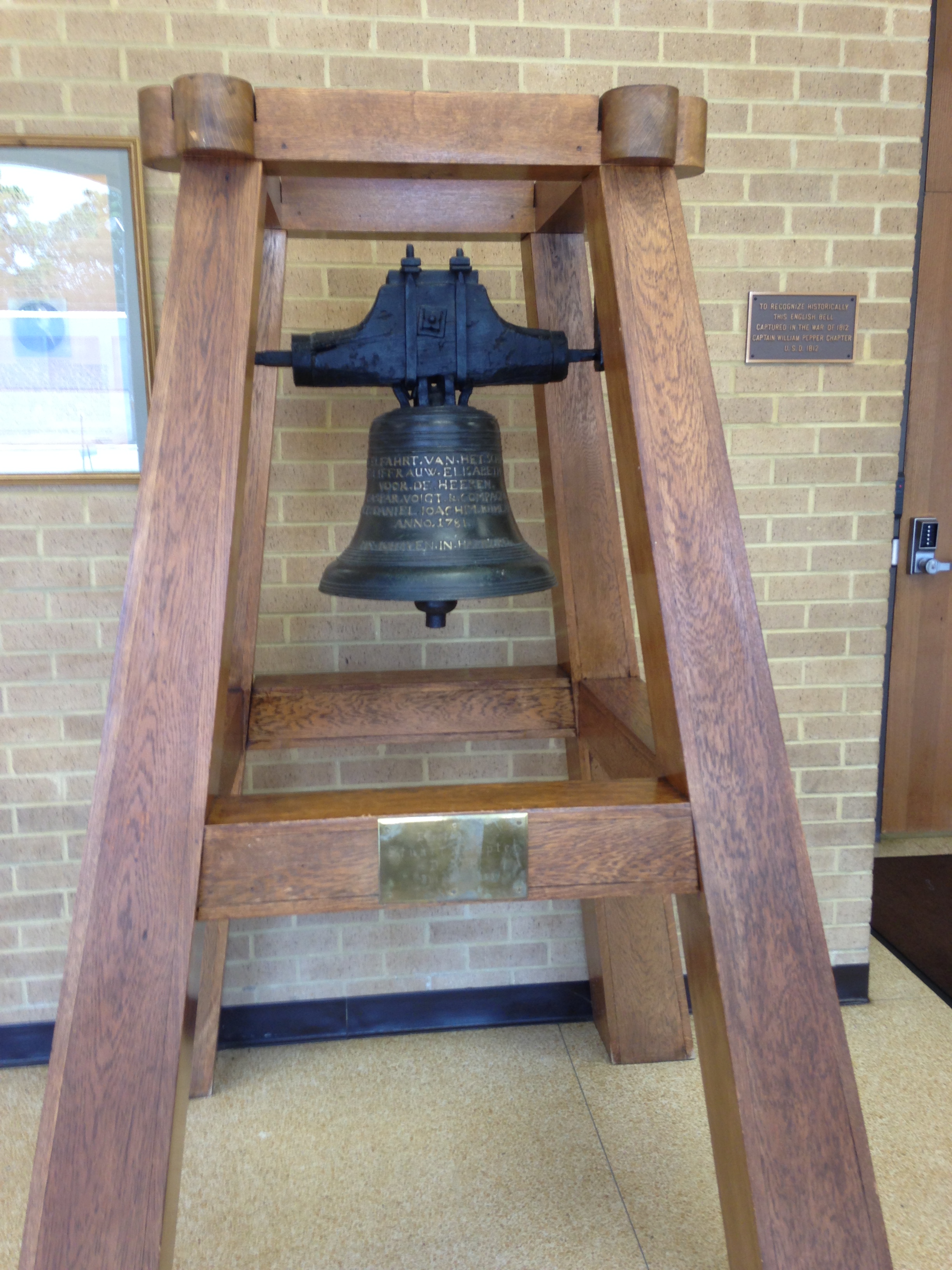 Wythe County Courthouse Bell: Captured from British Warship